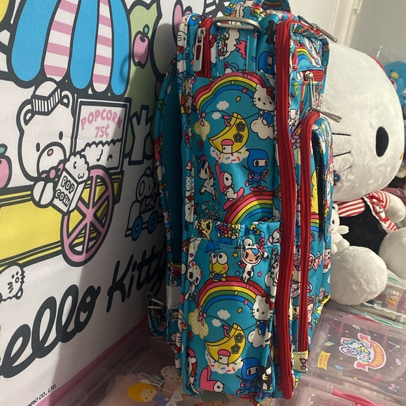 NWT Tokidoki Hello Kitty Sanrio JUJUBE Rainbow Dreams be right back backpack - Picture 2 of 8